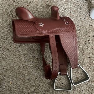 American Girl Doll Brown Saddle for American Girl Doll Horse